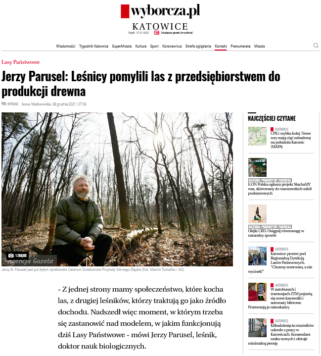 Screenshot 2022-01-07 at 21-37-46 Jerzy Parusel Leśnicy pomylili las z przedsiębiorstwem do produkcji drewna