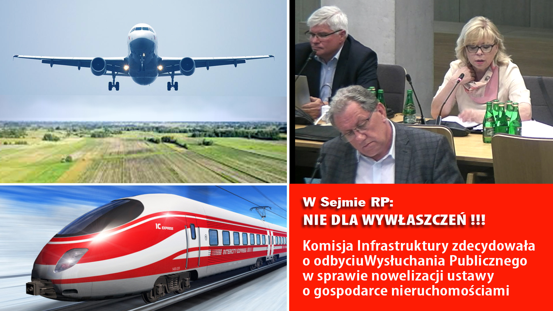 Ważna decyzja Sejmowej Komisji Infrastruktury dla potencjalnie pokrzywdzonych wywłaszczeniami  CPK i KDP