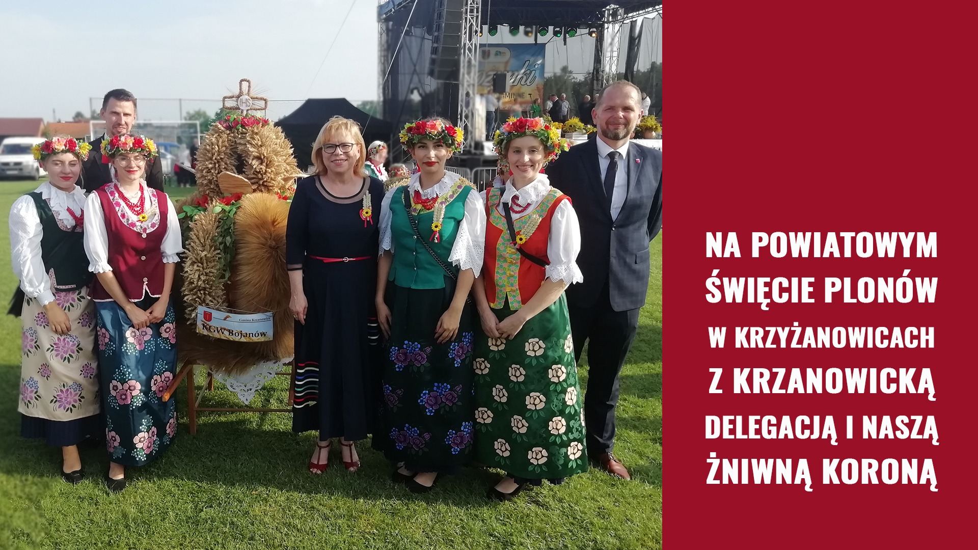 Wypasione dożynki powiatowe w Krzyżanowicach